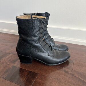 Frye Leather Lace Up Boots